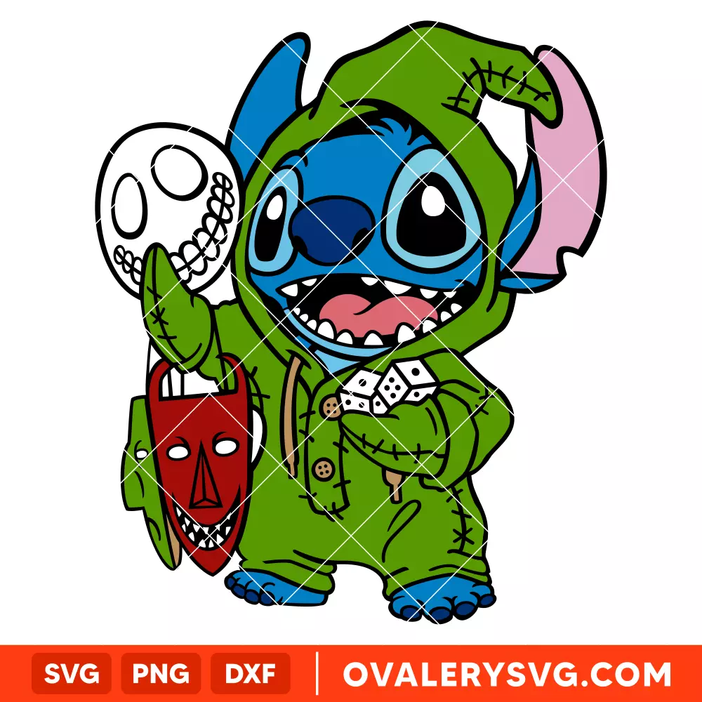 Oogie Boogie Stitch Svg, Halloween Svg, Disney Svg, Cricut, Silhouette Vector Cut File