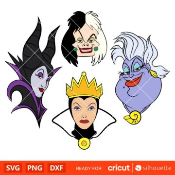 Villians SVG Bundle, Halloween Svg, Spooky Season Svg, Disney Svg ...