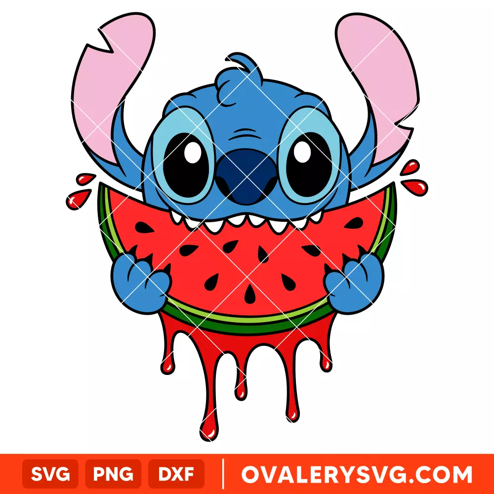 Watermelon Stitch Svg, Summer Vibes Svg, Disney Svg, Cricut, Silhouette Vector Cut File