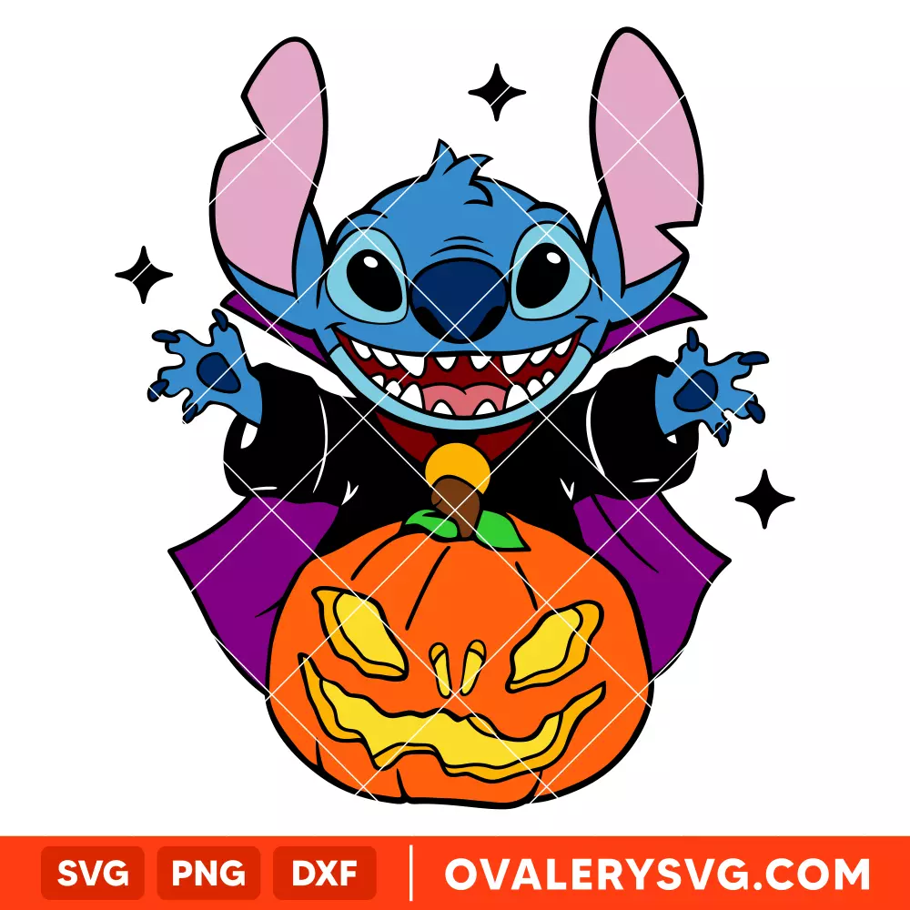 Halloween Stitch Svg, Halloween Svg, Disney Svg, Cricut, Silhouette Vector Cut File