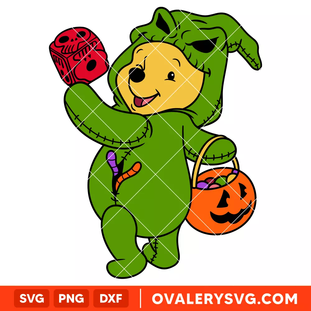 Oogie Boogie Winnie The Pooh SVG, Halloween SVG, Disney SVG | Instant Download SVG PNG Cut File for Cricut & Silhouette