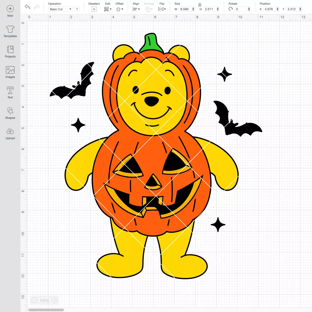 Halloween Pooh Bear SVG | Instant Download SVG PNG Cut File for Cricut & Silhouette - Image 2