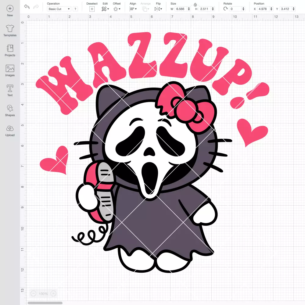 Hello Kitty Wazzup SVG, Halloween SVG, Sanrio SVG | Instant Download SVG PNG Cut File for Cricut & Silhouette - Image 2