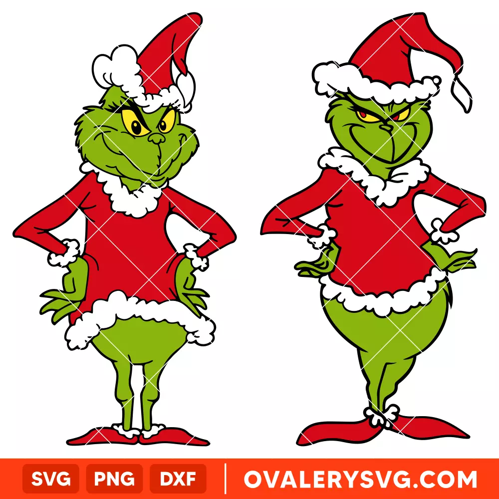 Grinch Santa Claus Bundle SVG, Christmas SVG, Merry Grinchmas SVG, Santa Claus SVG | Instant Download SVG PNG Cut File for Cricut & Silhouette