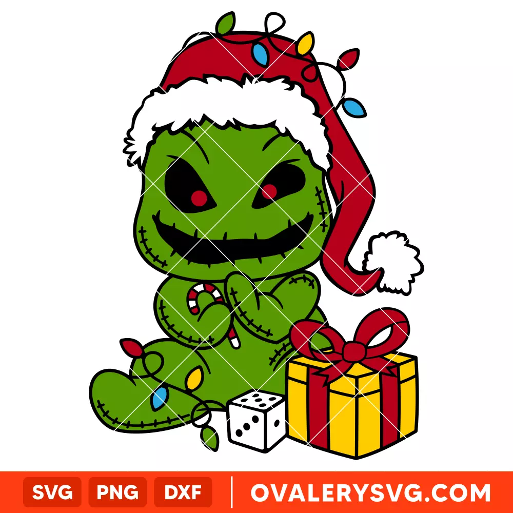 Sandy Claws Oogie Boogie Svg, Christmas Svg, Merry Christmas Svg, Santa Claus Svg, Cricut, Silhouette Vector Cut File