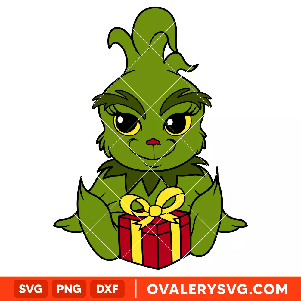 Baby Grinch Svg, Christmas Svg, Merry Grinchmas Svg, Santa Claus Svg, Cricut, Silhouette Vector Cut File