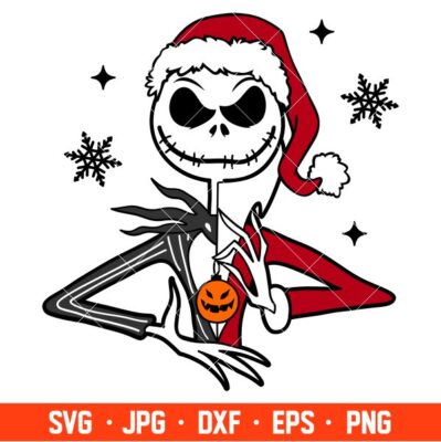 Jack Sandy Claws Svg, Christmas Svg, Nightmare Before Christmas Svg ...