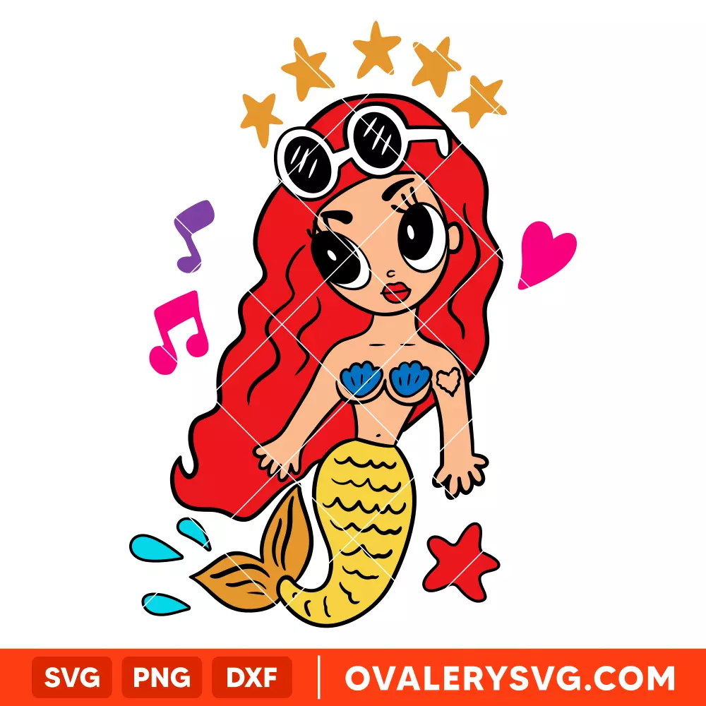 Karol G Mermaid SVG, Manana Sera Bonito SVG, La Bichota SVG, Karol G SVG, Cricut, Silhouette SVG PNG Cut File