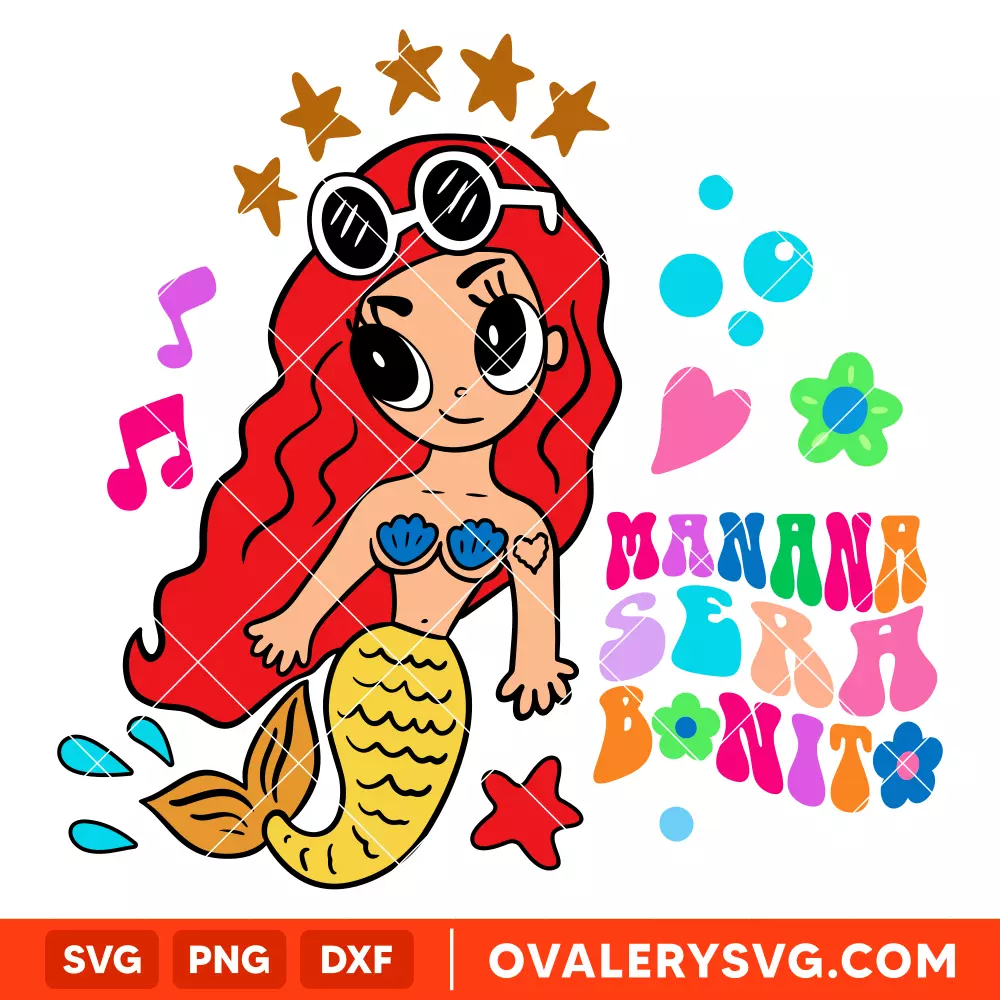 Karol G Sirena SVG, Manana Sera Bonito SVG, La Bichota SVG, Karol G SVG, Cricut, Silhouette SVG PNG Cut File