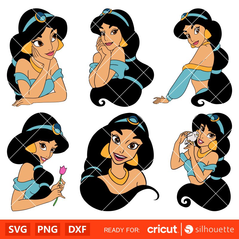 Jasmine SVG Bundle, Aladdin Svg, Princess Svg, Disney Svg, Cricut,  Silhouette Vector Cut File – Ovalery SVG