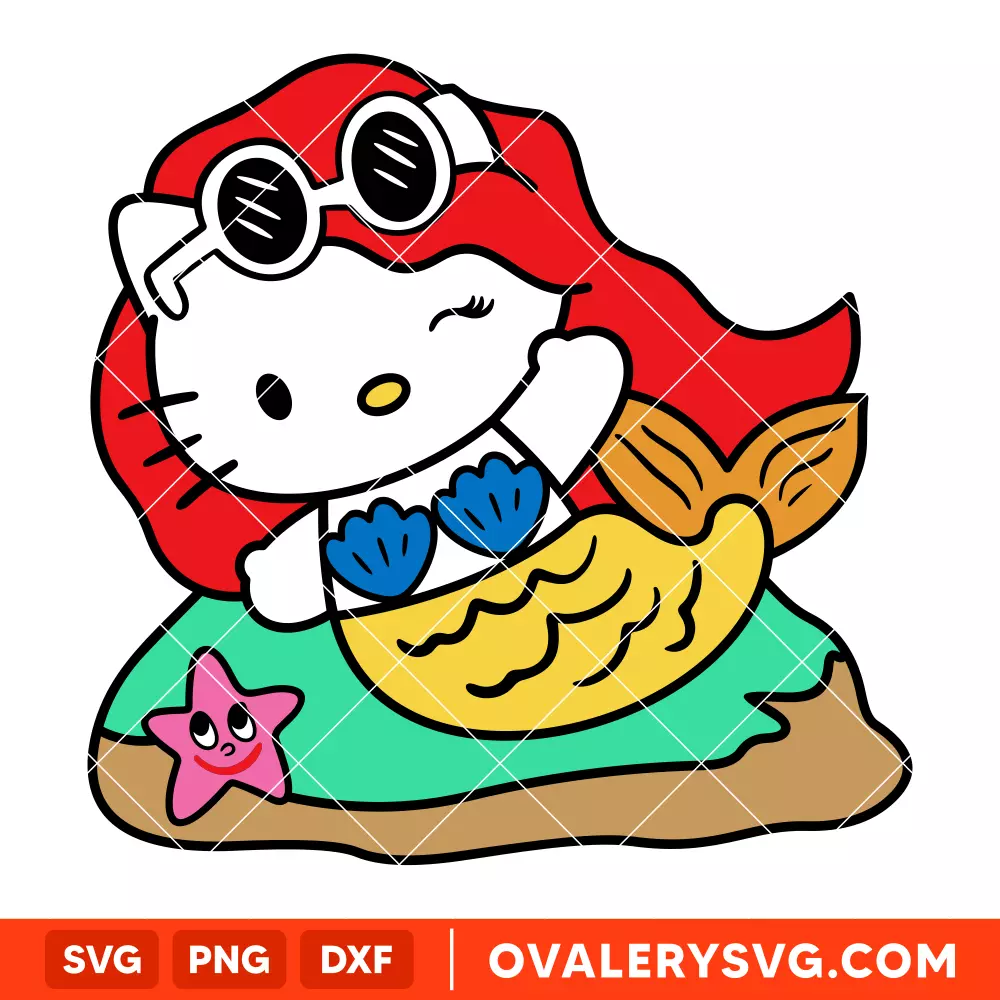 Manana Sera Bonito Hello Kitty SVG, Sanrio SVG, Karol G Mermaid SVG, Cricut, Silhouette Vector