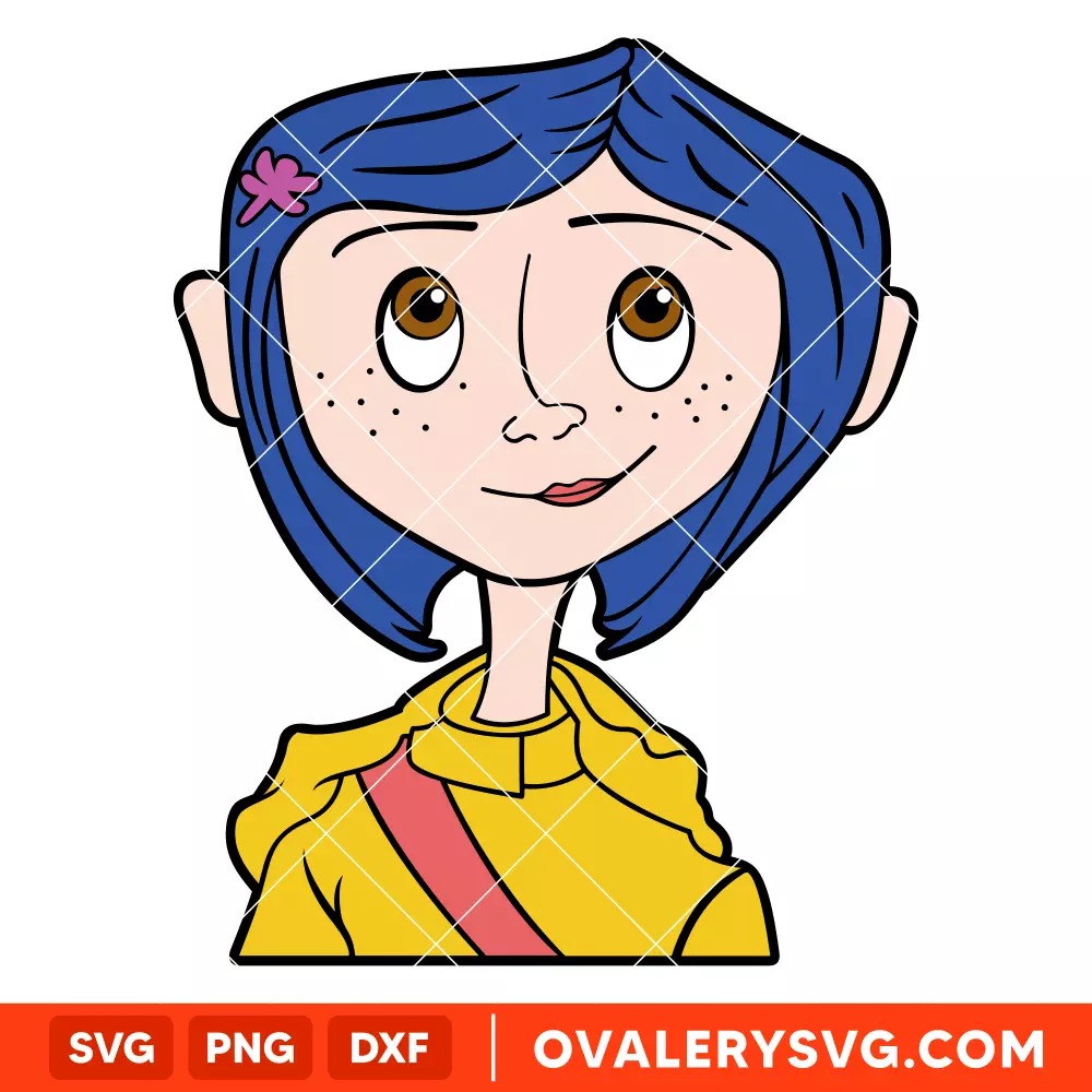 Coraline SVG, Coraline Button Eyes SVG, Halloween SVG, Horror SVG, Cricut, Silhouette SVG PNG Cut File