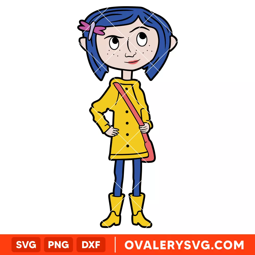 Coraline SVG, Coraline Button Eyes SVG, Halloween SVG, Horror SVG, Cricut, Silhouette SVG PNG Cut File