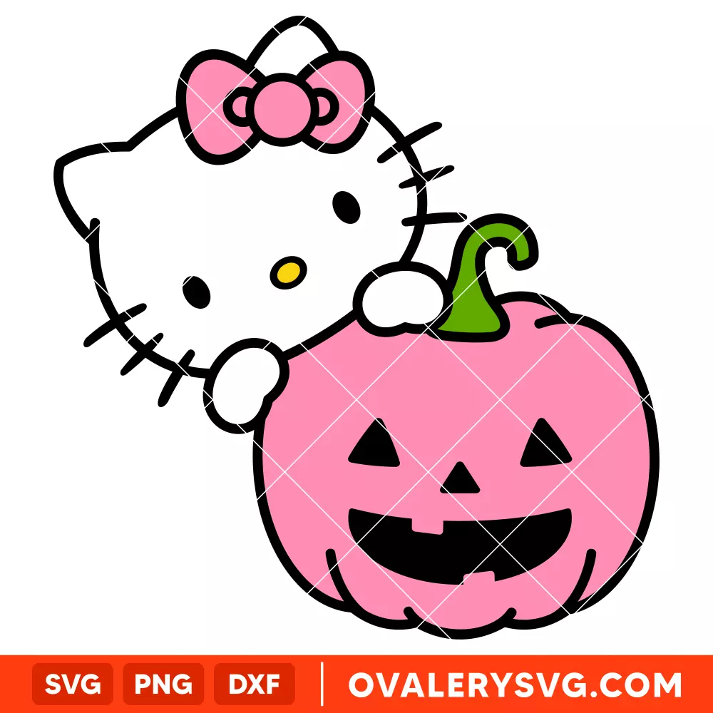 Hello Kitty Little Pumpkin SVG, Halloween SVG, Sanrio SVG | Free SVG for Cricut & Silhouette