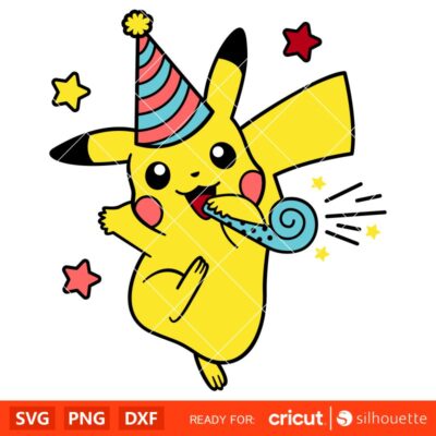 Pikachu Birthday Svg, Pokemon Birthday Svg, Birthday Party Svg, Pokemon ...