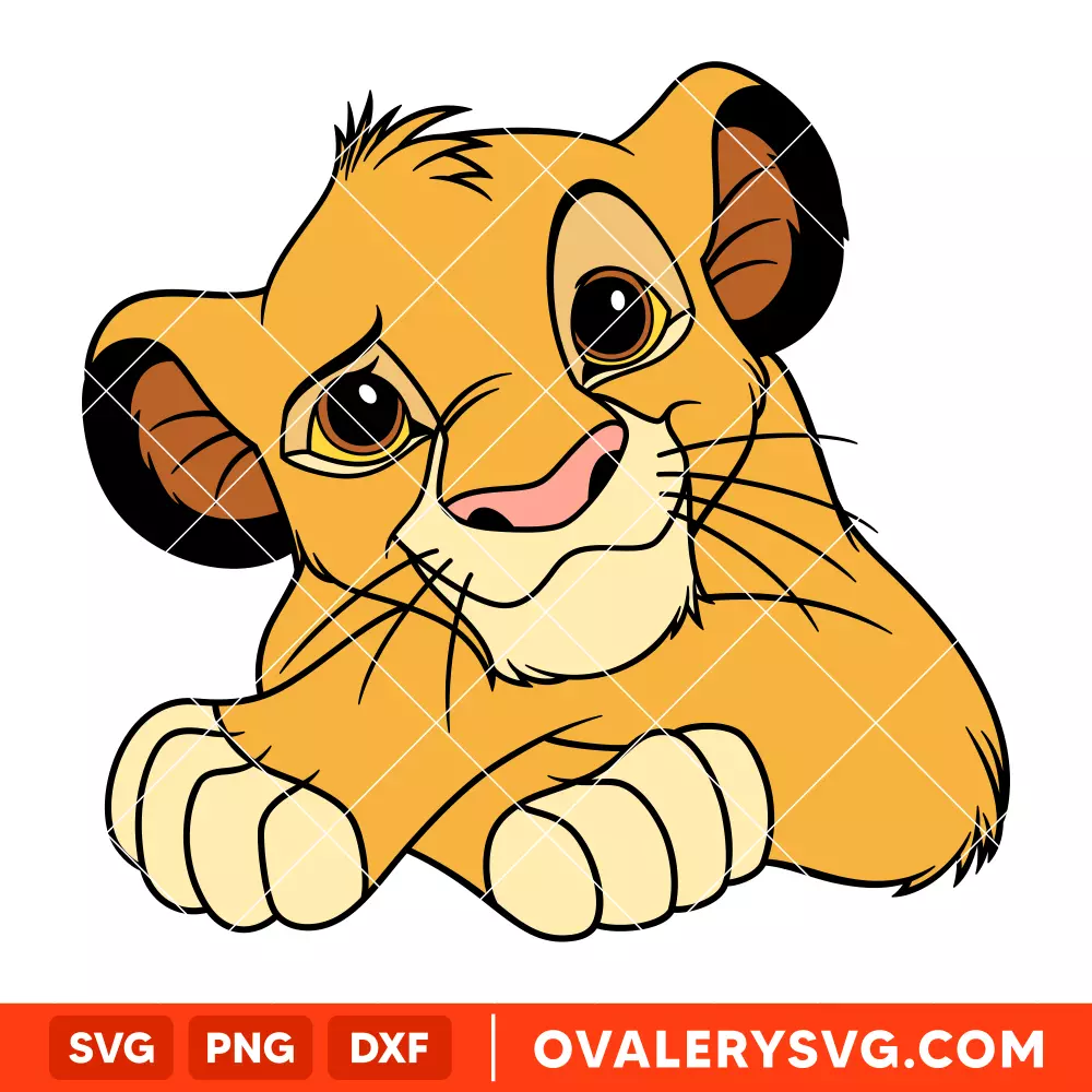 Simba SVG, Lion King SVG, Hakuna Matata SVG, Disney SVG, Cricut, Silhouette SVG PNG Cut File