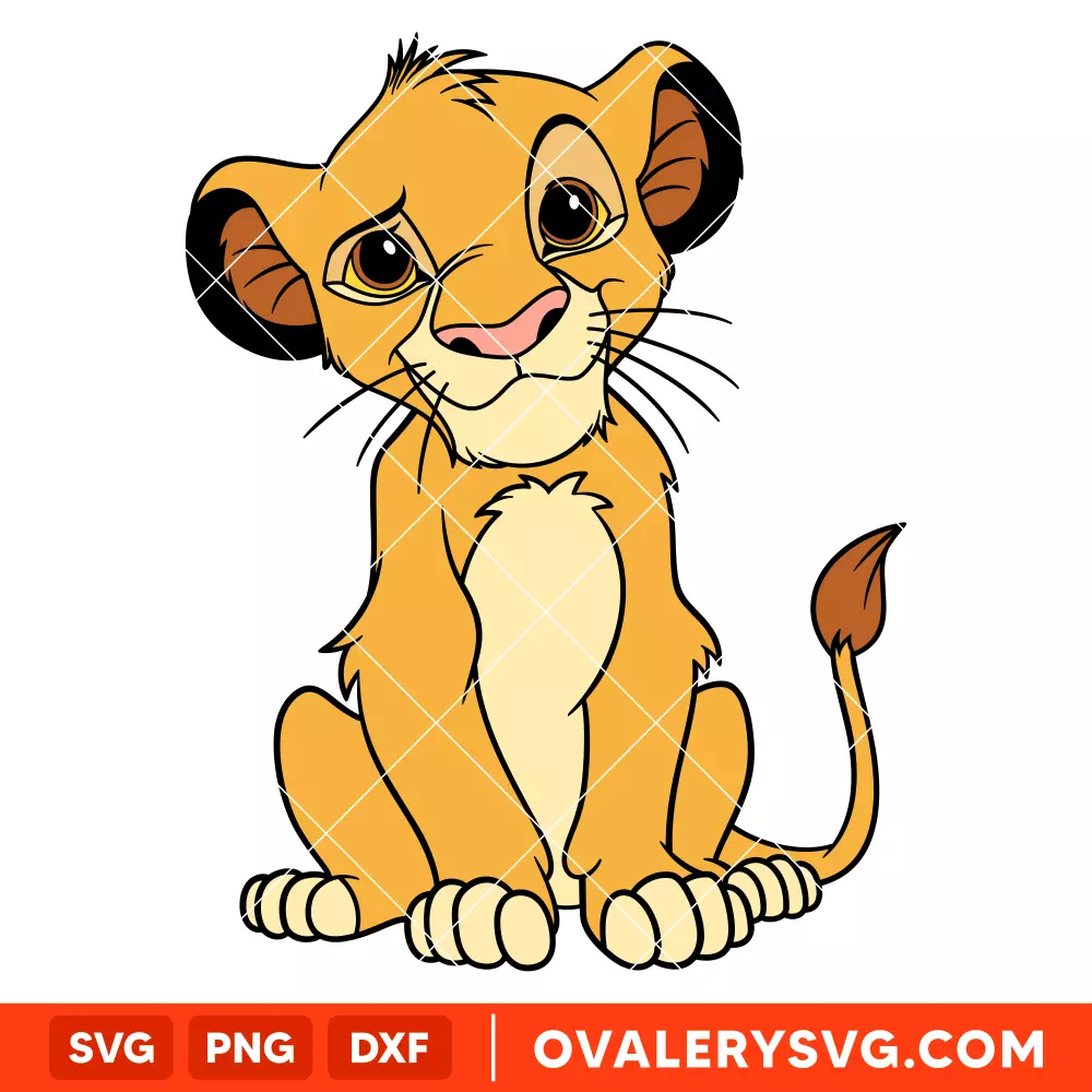 The Lion King Simba SVG, Lion King SVG, Hakuna Matata SVG, Disney SVG, Cricut, Silhouette SVG PNG Cut File