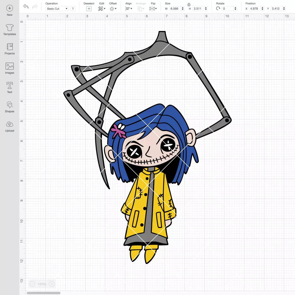 Coraline SVG, Coraline Button Eyes SVG, Halloween SVG, Horror Movie SVG | Instant Download SVG PNG Cut File for Cricut & Silhouette - Image 2