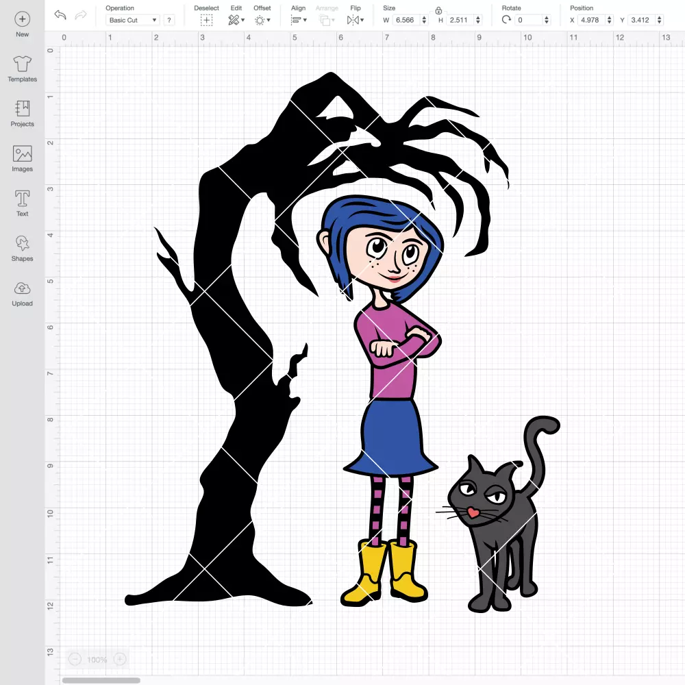 Coraline and Scary Claw Tree SVG, Coraline Button Eyes SVG, Halloween SVG, Horror SVG | Instant Download SVG PNG Cut File for Cricut & Silhouette - Image 2
