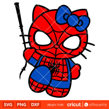 Hello Kitty Spider Man Svg, Sanrio Svg, Hello Kitty Svg, Kawaii Svg