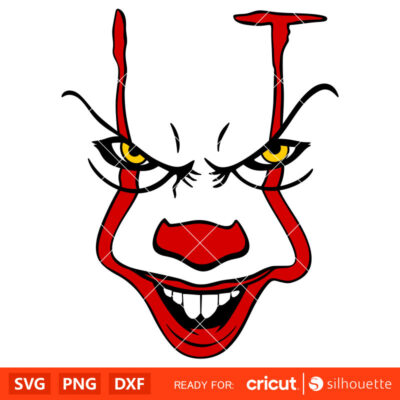 It Pennywise Face Svg, Dancing Clown Svg, Halloween Svg, Horror Movie ...