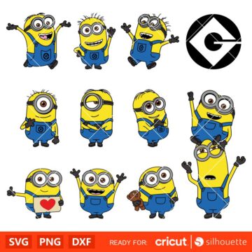 Minions Bundle Svg Gru G Logo Svg Despicable Me Svg Disney Svg