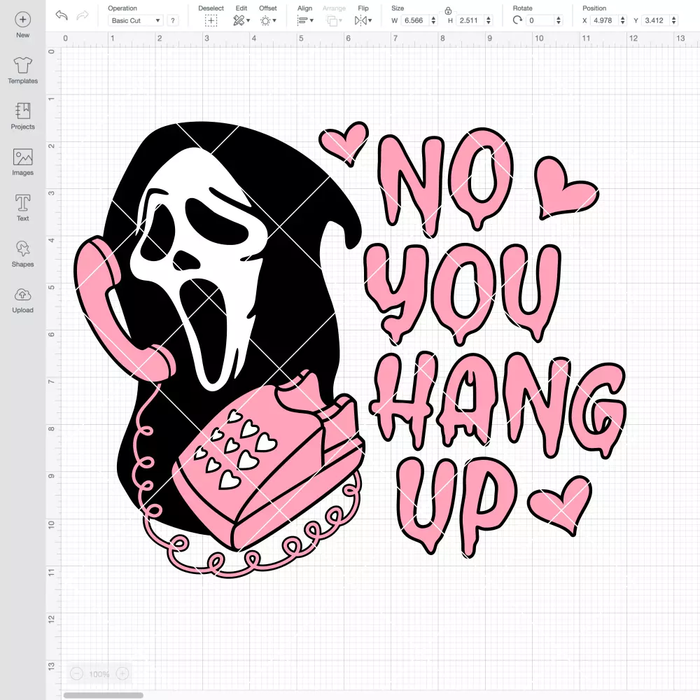 Now You Hang Up Scream SVG, Ghost face SVG, Halloween SVG, Horror SVG | Instant Download SVG PNG Cut File for Cricut & Silhouette - Image 2