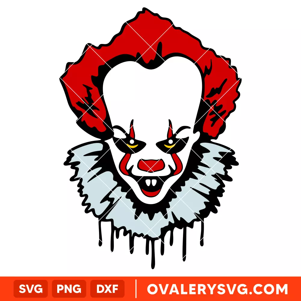 Pennywise Clown SVG, Dancing Clown SVG, Halloween SVG, Horror Movie SVG, Cricut, Silhouette SVG PNG Cut File