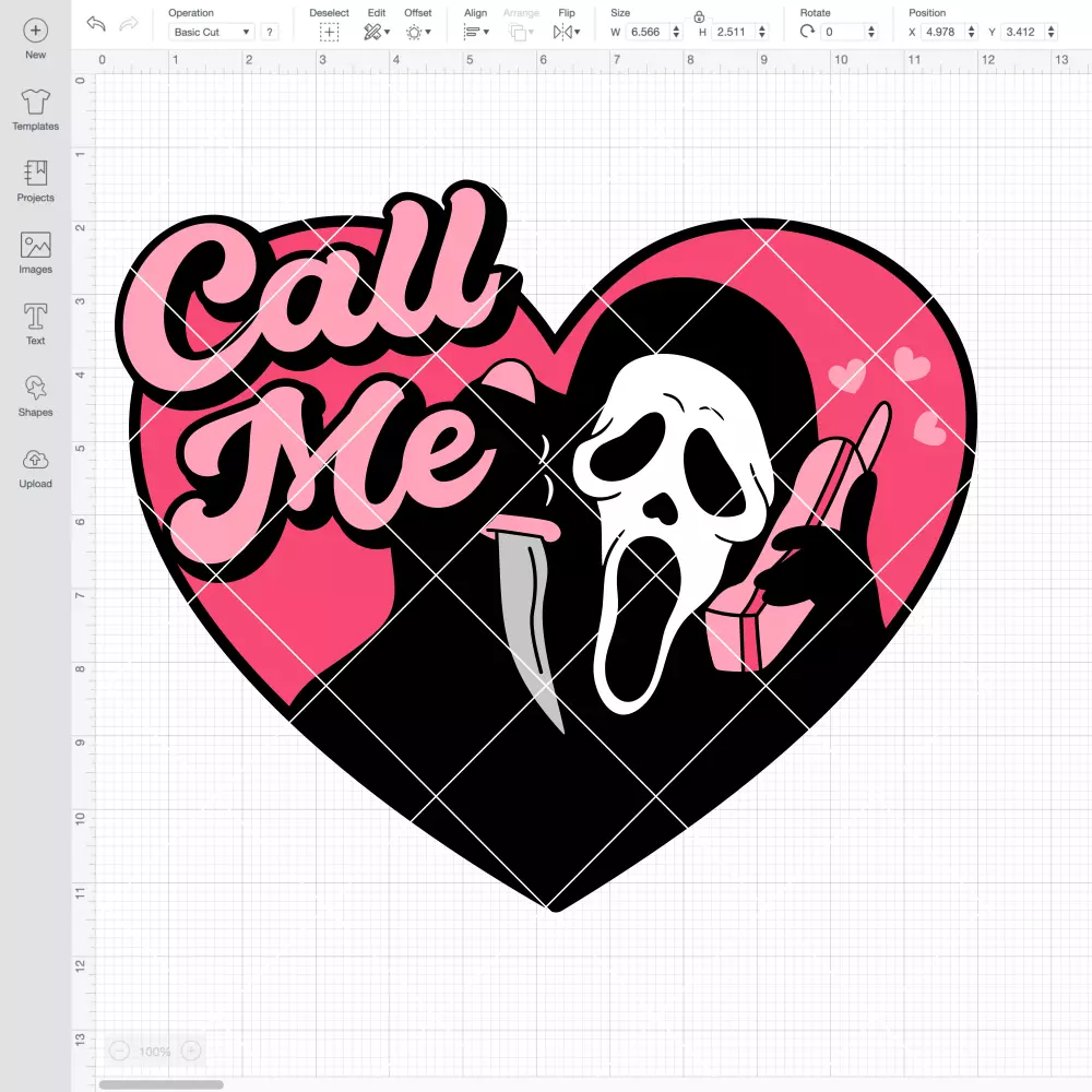 Scream Call Me SVG, Ghost face SVG, Halloween SVG, Horror SVG | Instant Download SVG PNG Cut File for Cricut & Silhouette - Image 2
