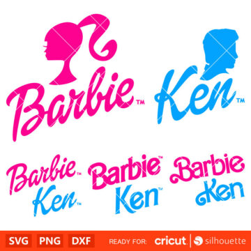 Barbie & Ken Bundle Svg, Barbie Doll Svg, Girly Pink Svg, Retro Svg ...