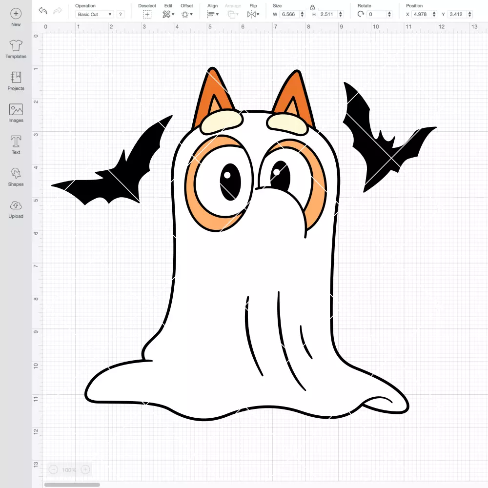 Halloween Bingo SVG, Ghost SVG, Halloween SVG, Bluey and Bingo SVG | Instant Download SVG PNG Cut File for Cricut & Silhouette - Image 2