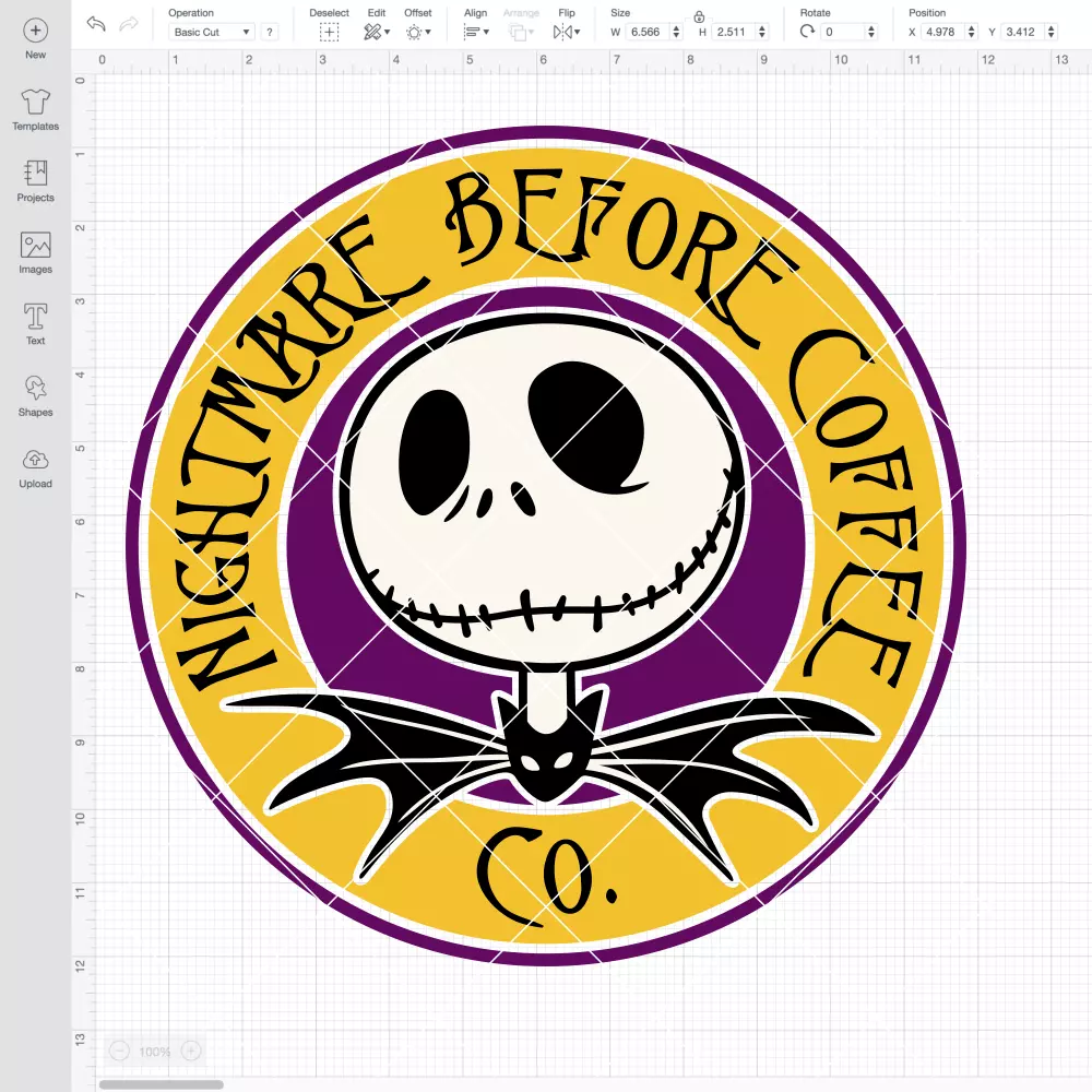 Nightmare Before Coffee SVG, Jack Skellington SVG, Halloween SVG, Starbucks Coffee SVG | Instant Download SVG PNG Cut File for Cricut & Silhouette - Image 2
