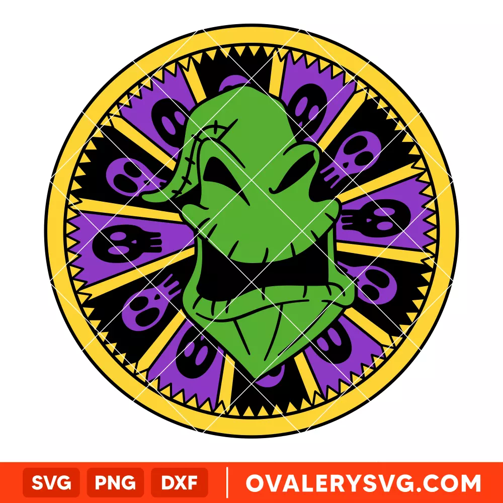 Oogie Boogie Roulette SVG, Nightmare Before Christmas SVG, Halloween SVG, Boogie Man SVG, Cricut, Silhouette SVG PNG Cut File