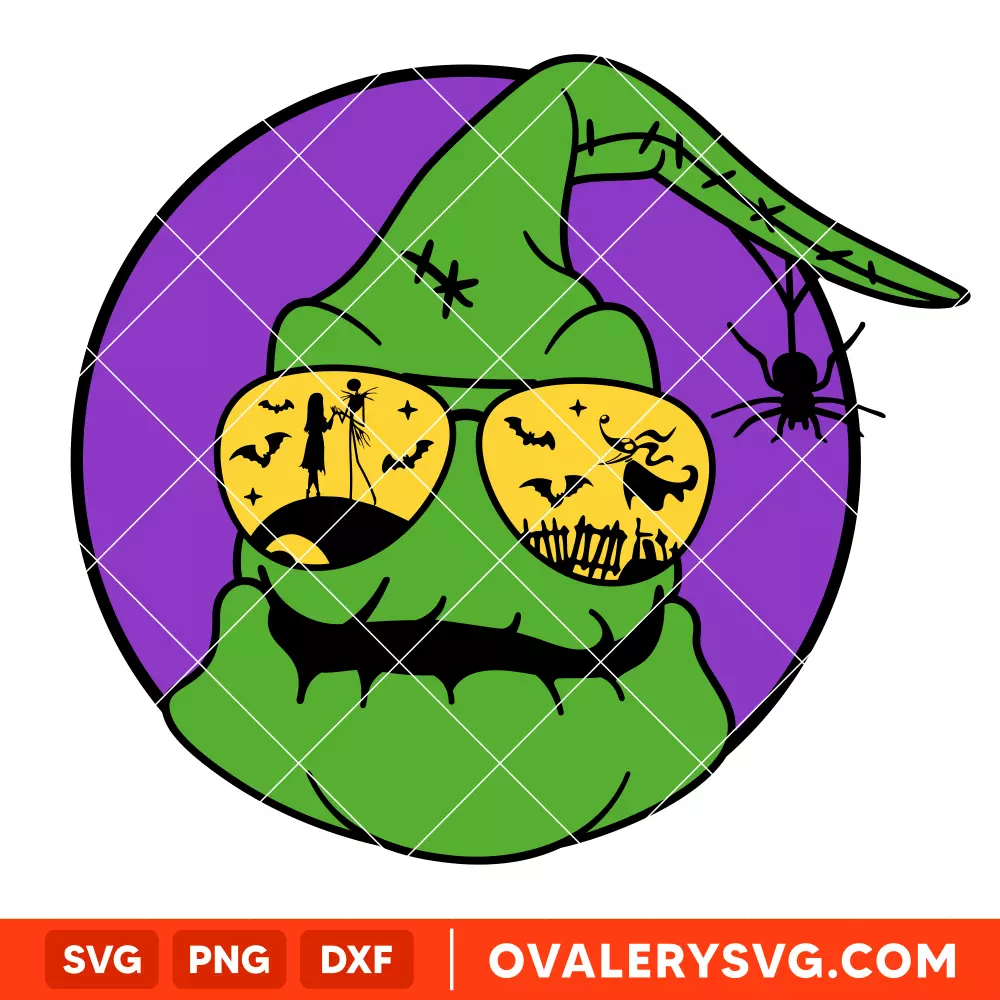Oogie Boogie Sunglasses SVG, Nightmare Before Christmas SVG, Halloween SVG, Boogie Man SVG, Cricut, Silhouette SVG PNG Cut File