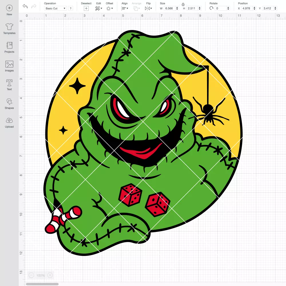 Oogie Boogie's Halloween SVG, Nightmare Before Christmas SVG, Halloween SVG, Boogie Man SVG | Instant Download SVG PNG Cut File for Cricut & Silhouette - Image 2