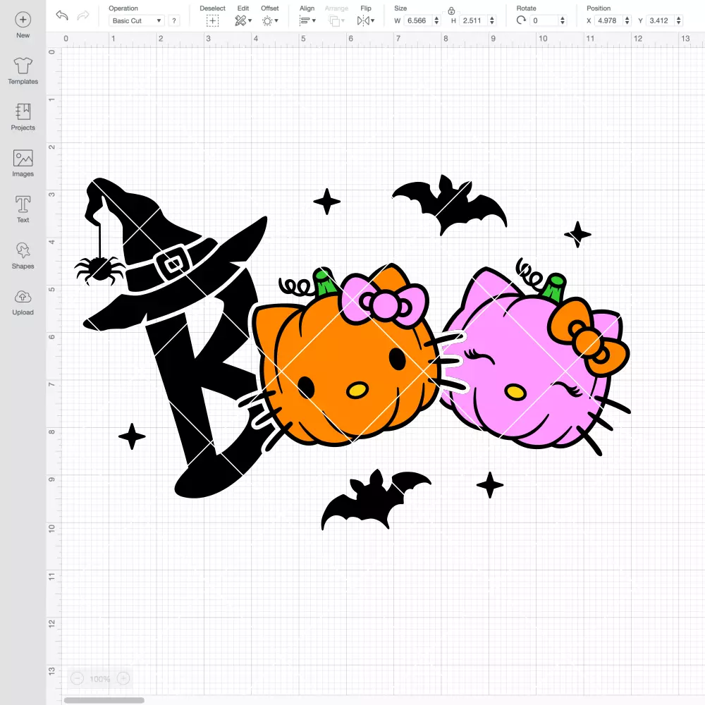 Boo Hello Kitty Pumpkin SVG, Halloween SVG, Sanrio SVG | Instant Download SVG PNG Cut File for Cricut & Silhouette - Image 2