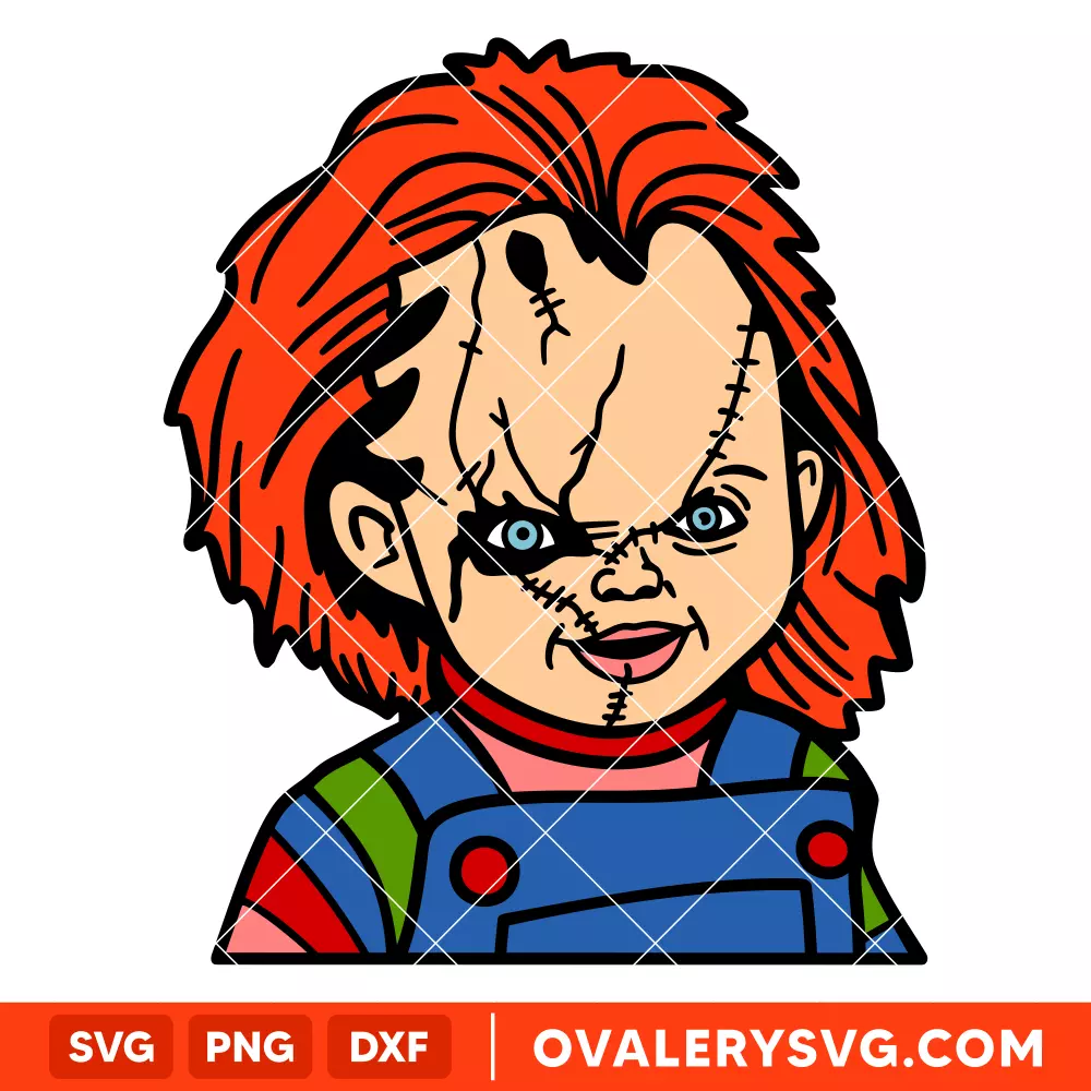 Chucky Face SVG, Friends Till The End SVG, Halloween SVG, Horror Movie SVG, Cricut, Silhouette SVG PNG Cut File
