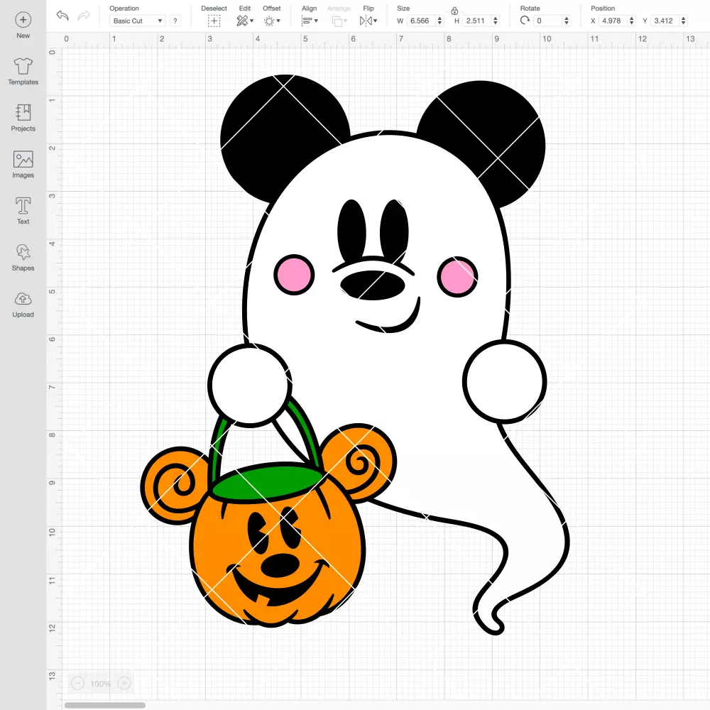 Ghost Mickey Mouse SVG, Trick or Treat SVG, Halloween SVG, Disney SVG | Instant Download SVG PNG Cut File for Cricut & Silhouette - Image 2