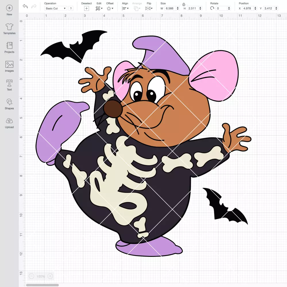 Gus Gus Skeleton SVG, Halloween SVG, Disney SVG | Free SVG for Cricut & Silhouette - Image 2