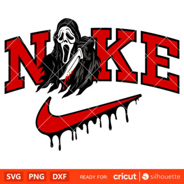 Nike Scream Svg, Ghostface Svg, Halloween Svg, Horror Movie Svg, Cricut ...