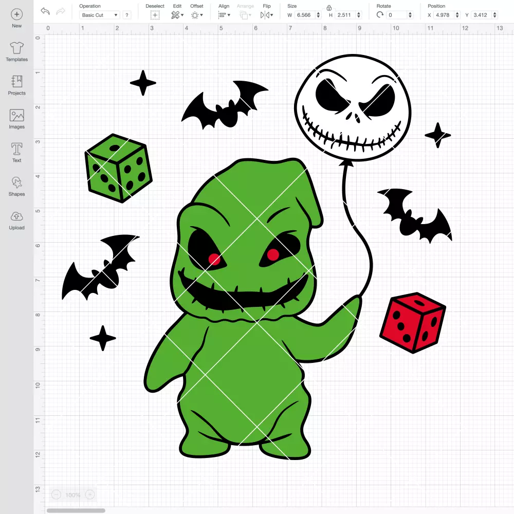 Oogie Boogie Jack Balloon SVG | Free SVG for Cricut & Silhouette - Image 2
