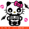 Skeleton Hello Kitty Svg, Halloween Svg, Hello Kitty Svg, Kawaii Svg ...