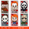 Tarot Card Horror Characters Bundle Svg, Horror Friends Svg, Halloween 