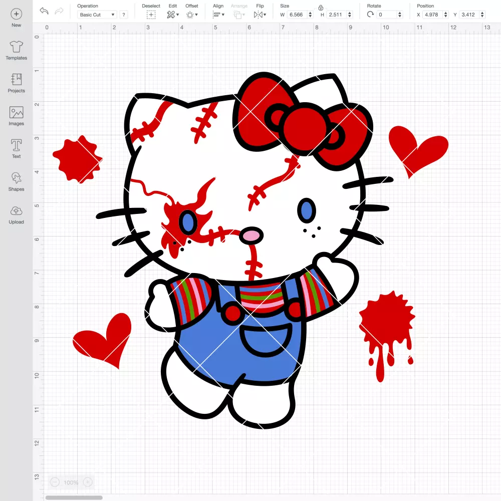 Hello Kitty Chucky SVG, Sanrio SVG, Halloween SVG | Instant Download SVG PNG Cut File for Cricut & Silhouette - Image 2