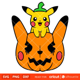 Pikachu Pumpkin Halloween Svg, Pokemon Svg, Halloween Svg, Pika-Boo Svg ...