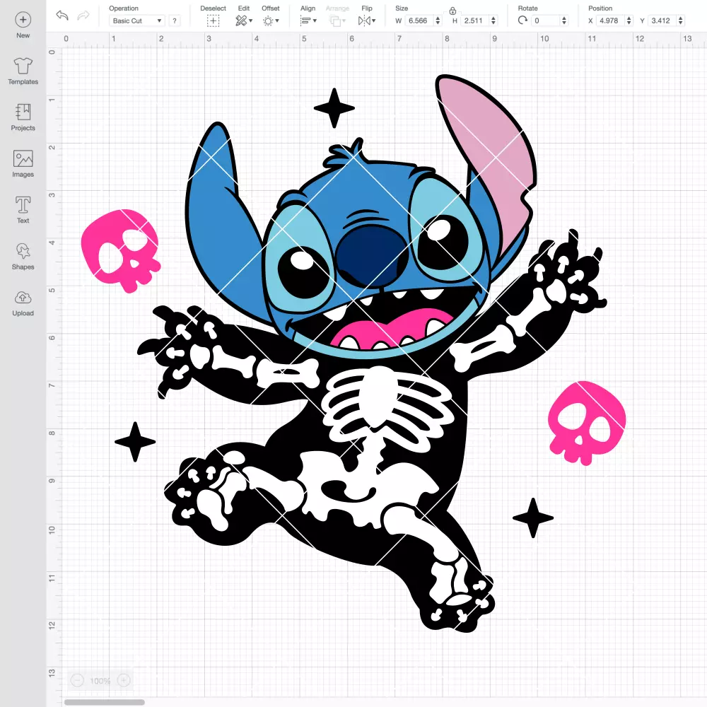 Skeleton Stitch SVG, Halloween SVG, Disney SVG | Instant Download SVG PNG Cut File for Cricut & Silhouette - Image 2