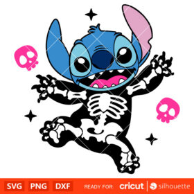 Skeleton Stitch Svg, Lilo & Stitch Svg, Halloween Svg, Disney Svg