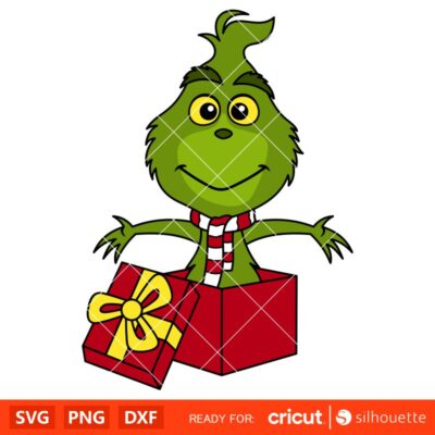 Baby Grinch Svg, Christmas Svg, Merry Grinchmas Svg, Christmas Present