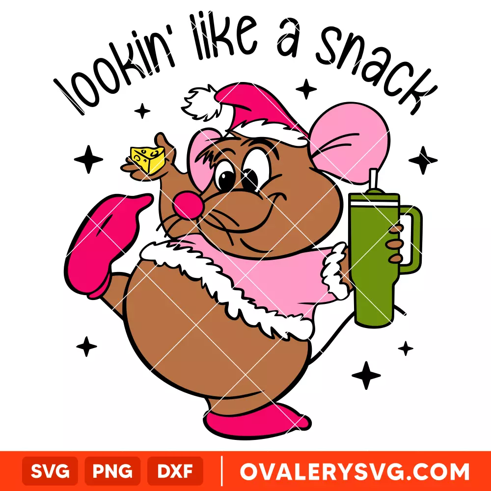 Lookin' Like A Snack Gus Svg, Christmas Svg, Disney Christmas Svg, Santa Claus Svg, Cricut, Silhouette Vector Cut File
