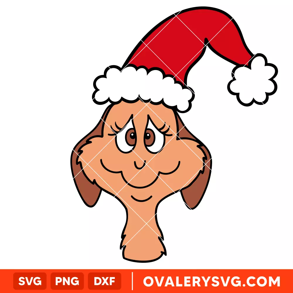 Max Santa Hat SVG, Christmas SVG, Merry Grinchmas SVG | Instant Download SVG PNG Cut File for Cricut & Silhouette